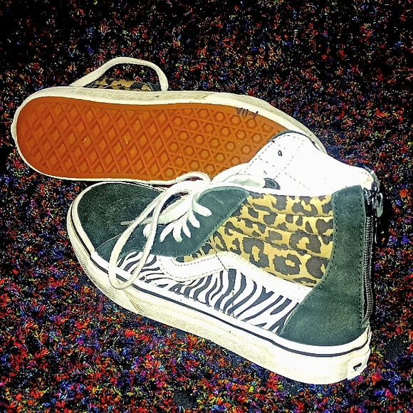 Animal Print Vans Sk8-Hi EUC - Picture 7 of 8